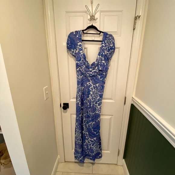 J. Crew Blue Floral Maxi Dress - Picture 9 of 12